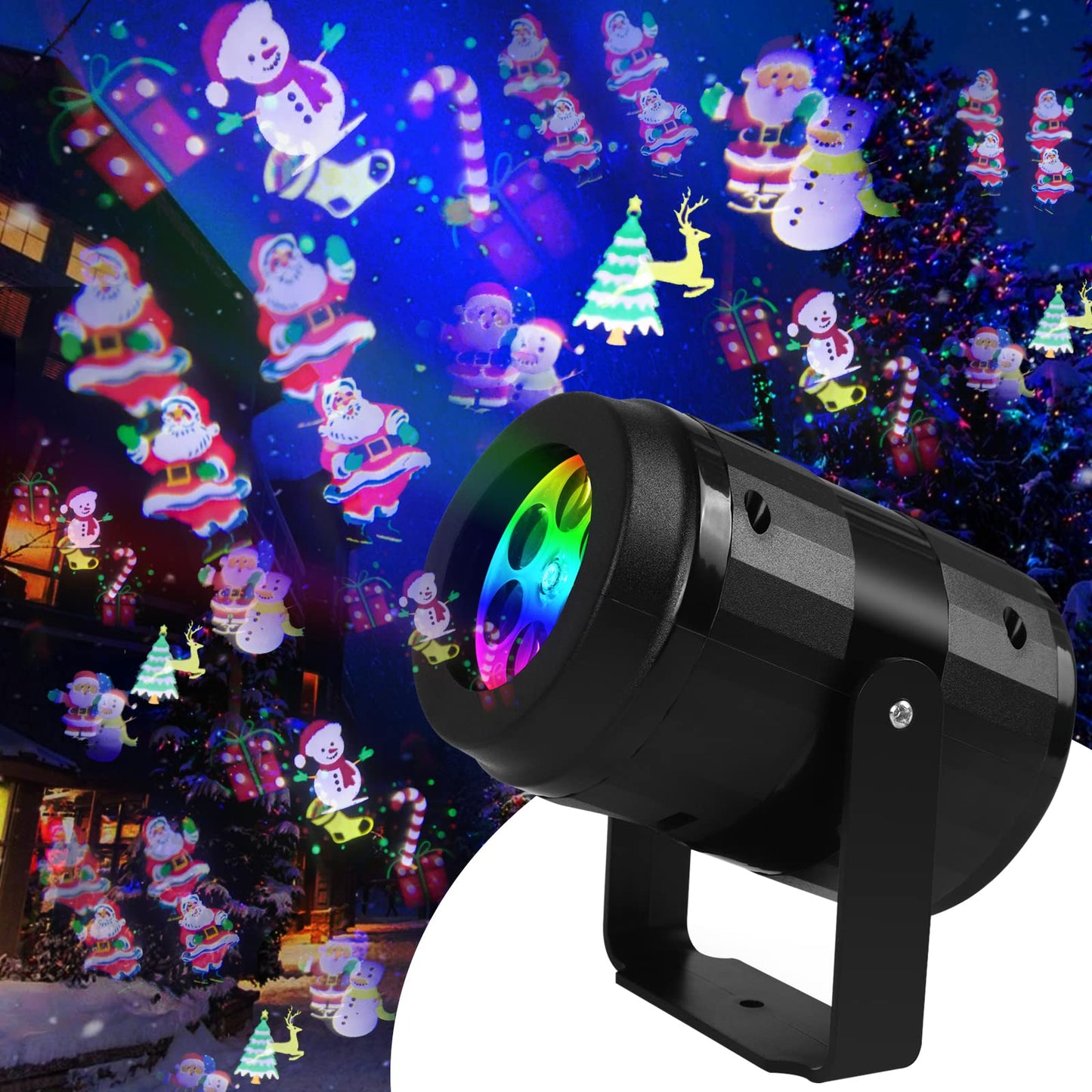 Halloween Projector Lights, Halloween LED Projection Lamp, Moving Skulls Pumpkin Projector Lights, Landscape Light for Indoor Halloween Holiday Night Gathering Party Decoration, Switchable-6 Slides