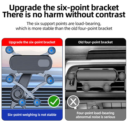 Car Phone Holder with 6-Point Extension Arm – Long Reach Adjustable Car Mount for Dashboard or Windshield, Ideal Phone Holder for Trucks, SUVs, and Sedans