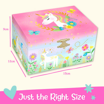 Musical Unicorn Jewellery Box - Gifts for Girls Age 4-6, 15.2 x 11.8 x 8.9 cm