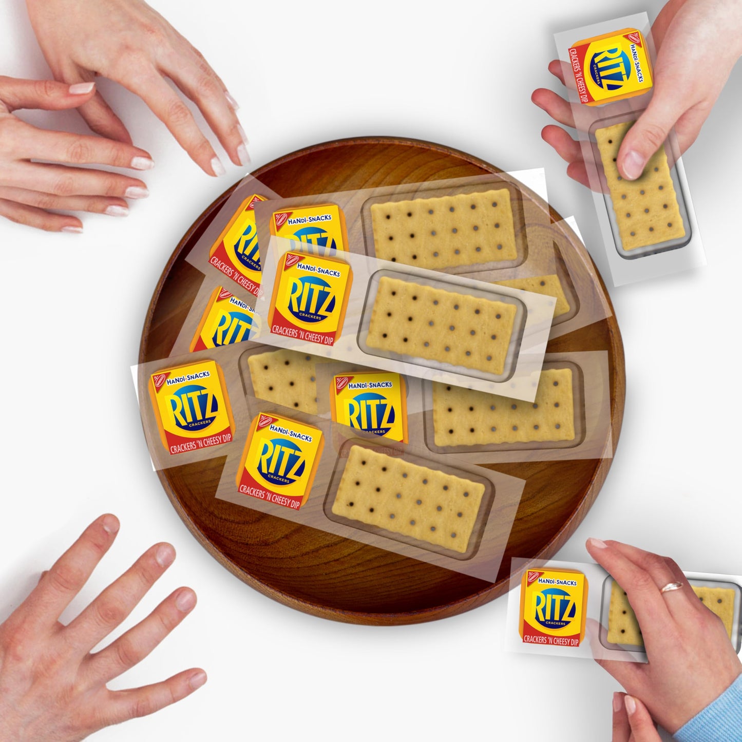 Handi-Snacks RITZ Crackers 'N Cheesy Dip Snack Packs, School Snacks, 20 Snack Packs