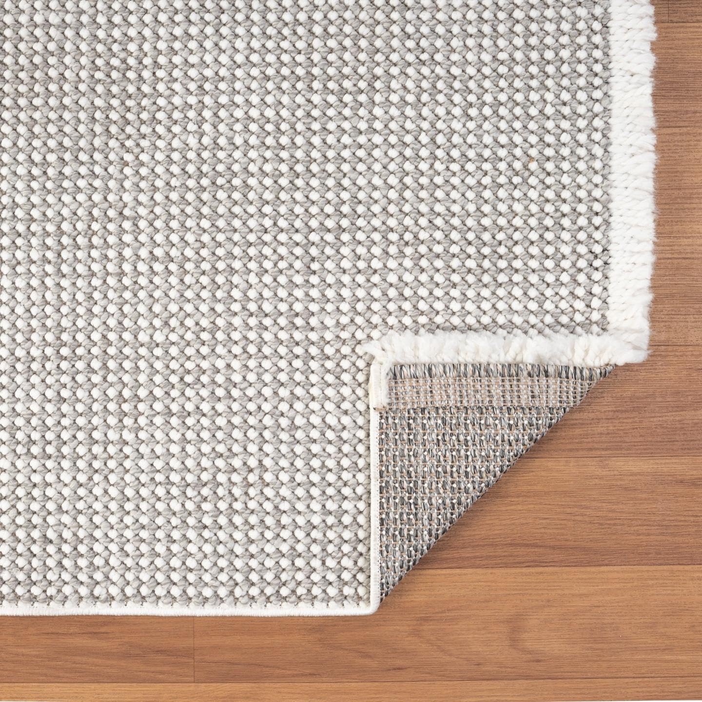 LUXE WEAVERS Solid Machine Woven Stone 4x6 Area Rug, Indoor Stain-Resistant Carpet
