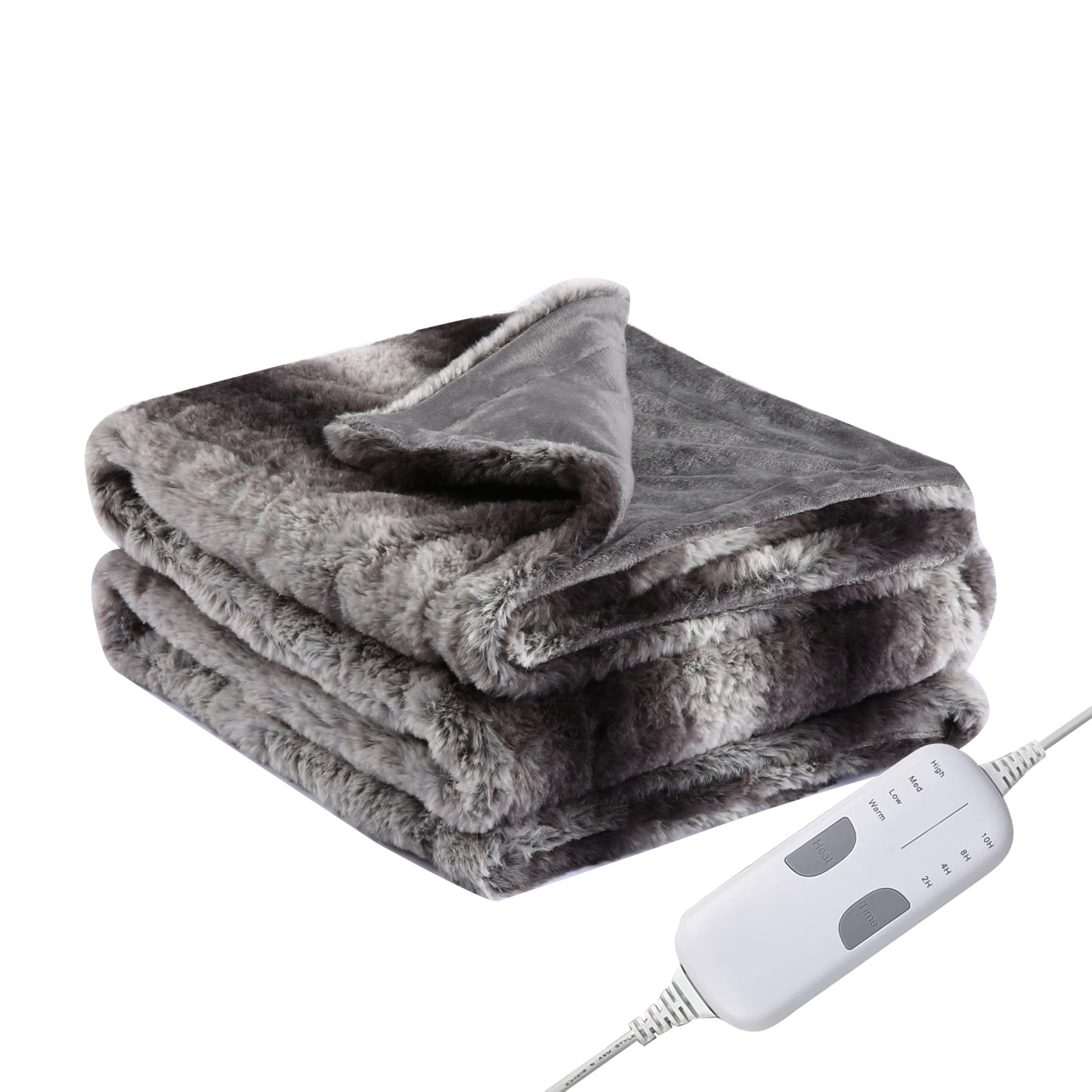 Electric Heated Blanket Full Size 72"x84", Cozy Large Oversized, 5 Heating Levels & 10 Hours Auto Off, Cozy for Bed, Sofa, & Office, Machine Washable, Purple