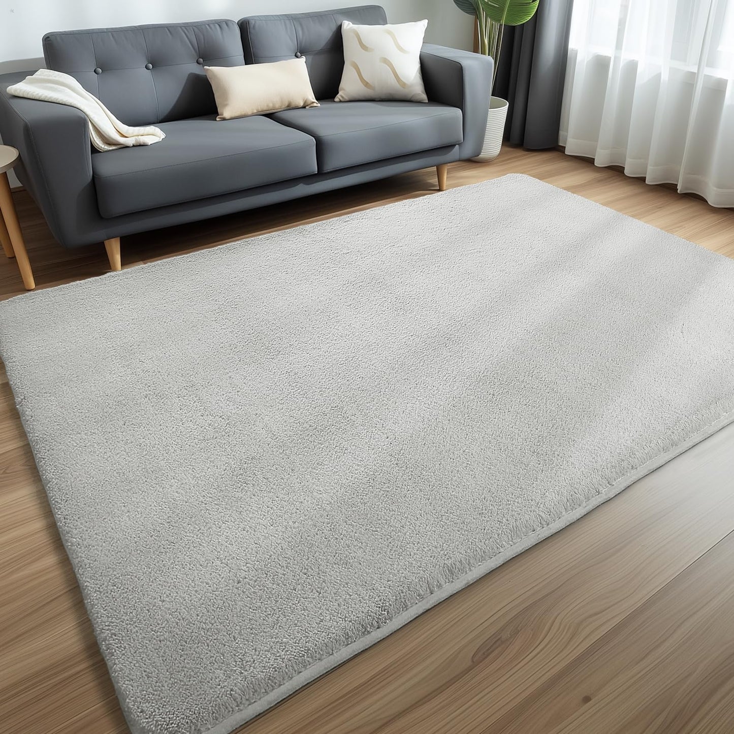 Sour Lemon 8x10 Area Rugs for Living Room, Soft Large Area Rug Fluffy Rugs for Bedroom，Machine Washable Area Rug Non Slip Carpet Rug for Living Room Playroom Kids Room Home Decor