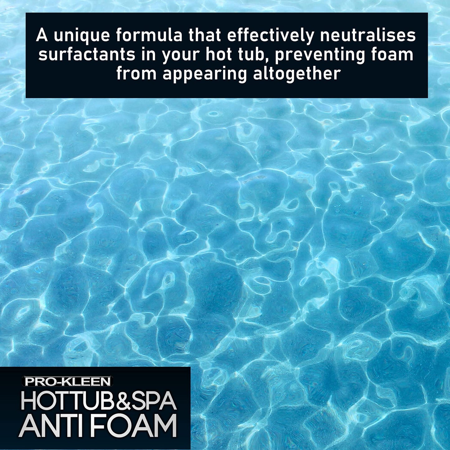 Pro-Kleen MY1446 Tub & Spa Anti Foam for All Hot Tubs & Spas-Easy to Use 5L, Clear (5 Litres)