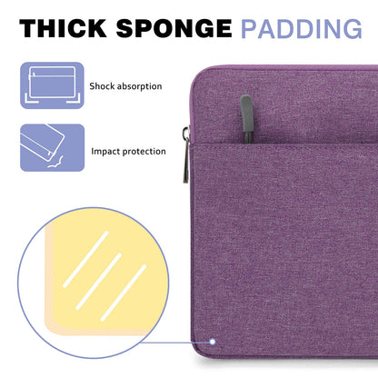 MoKo 9-11 Inch Tablet Sleeve Bag Carrying Case Fits New 11 inch iPad Air M3, iPad A16 2025, iPad Pro 11 M4/Air M2, iPad Air 5/4/3th, iPad 10/9/8/7th, Purple