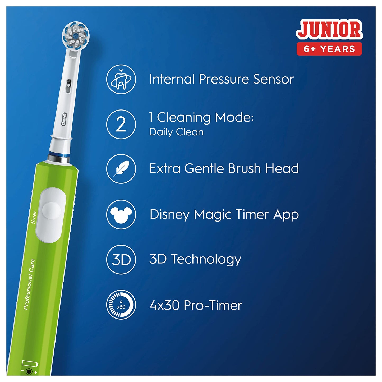 Oral-B Junior Electric Toothbrush, Green, Old