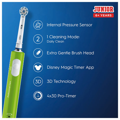 Oral-B Junior Electric Toothbrush, Green, Old