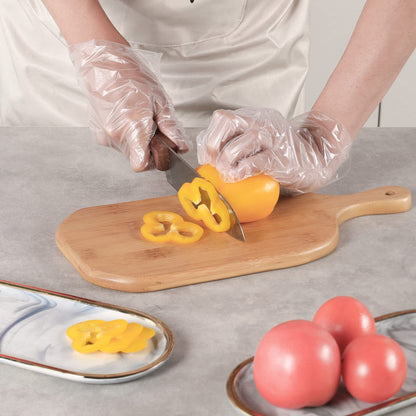 Disposable Food Prep Gloves - 500 PCS Disposable Plastic Gloves forFood Safe, Food Handling, Cooking，One Size Fits Most