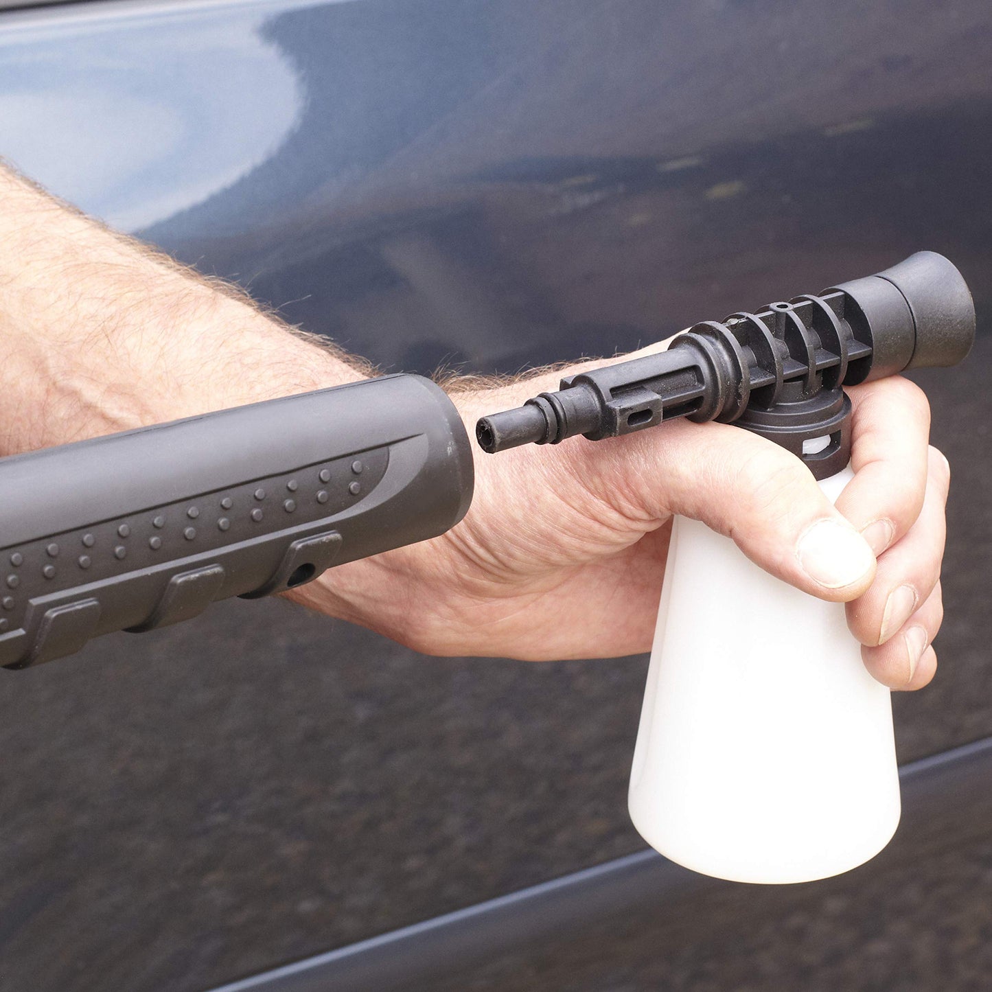 Neo® Electric High Pressure Washer 110 Bar High Power Jet Water Patio Car Cleaner with Foam Tank and Brush Included