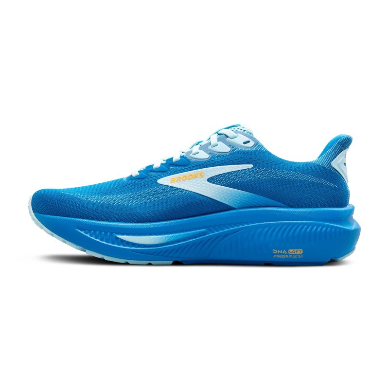Brooks Men’s Ghost 17 Neutral Running Shoe - Cloissone/Blue/Orange - 11 Medium