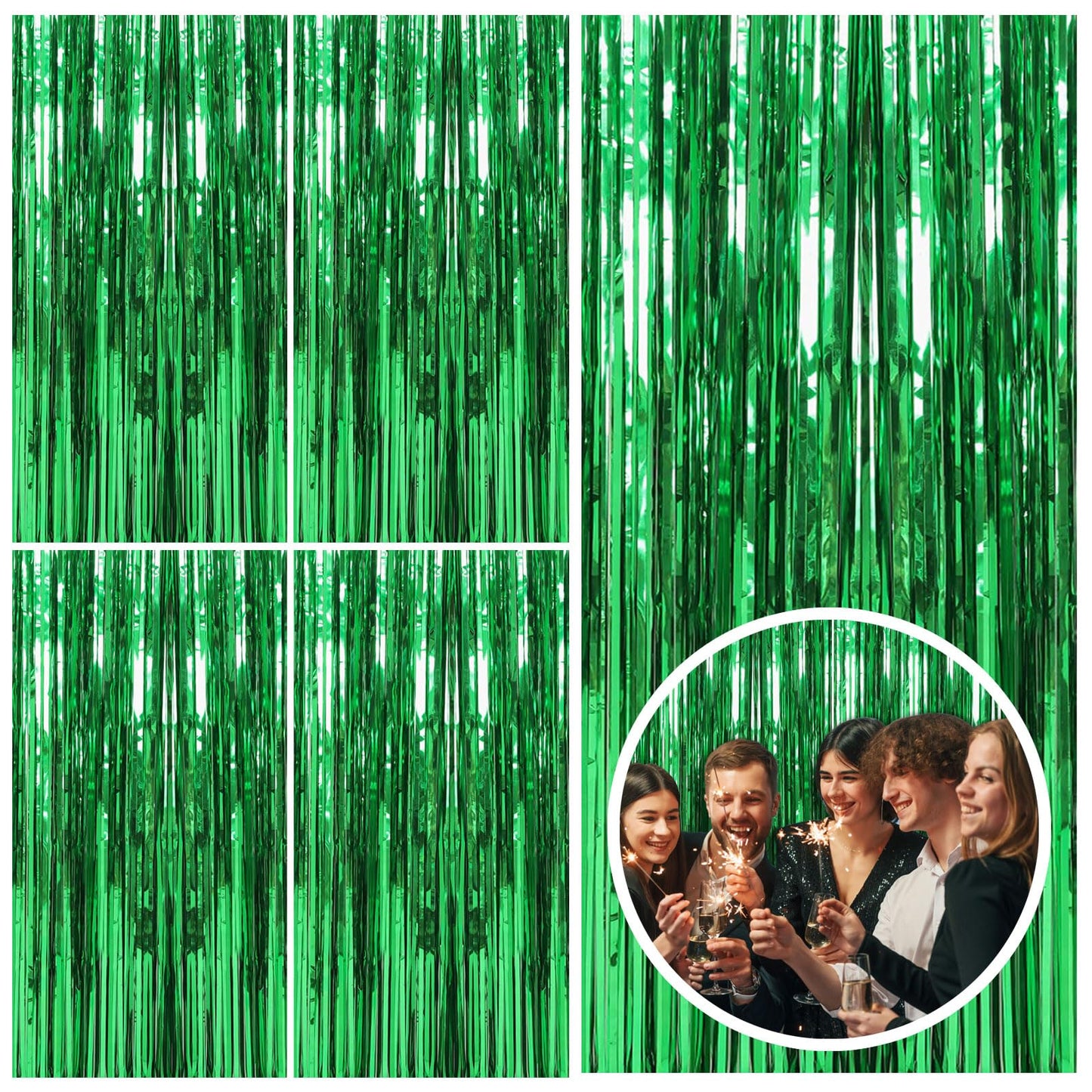 2 Pack Pink Backdrop Party Decorations Tinsel Curtain Party Backdrop Foil Fringe Birthday Decorations Photo Booth Streamer Backdrop Pink Theme Bachelorette Graduation Decor