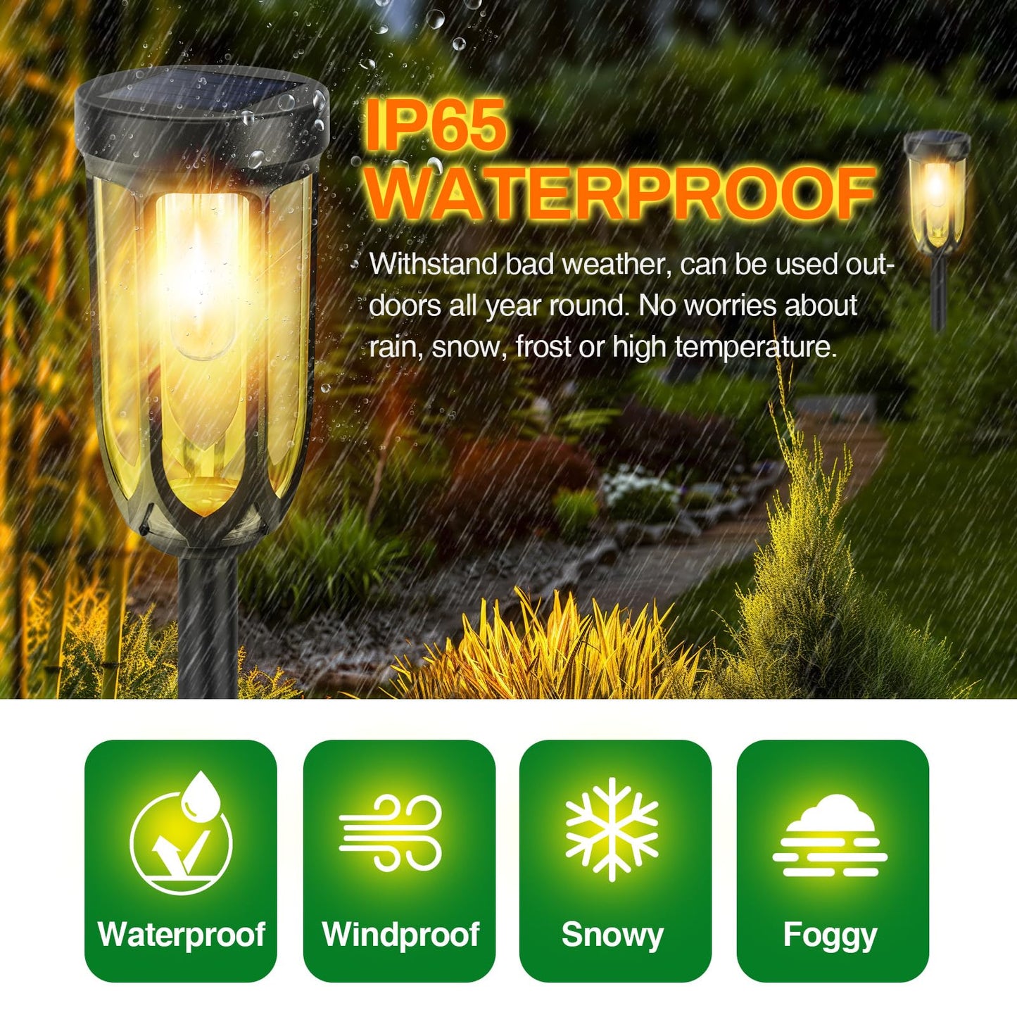 Barleit Solar Pathway Lights 8 Pack, Solar Lights Outdoor Waterproof IP65, Bright Auto On/Off Driveway Patio Light, Solar Garden Lights Landscape Lighting for Walkway Lawn Yard
