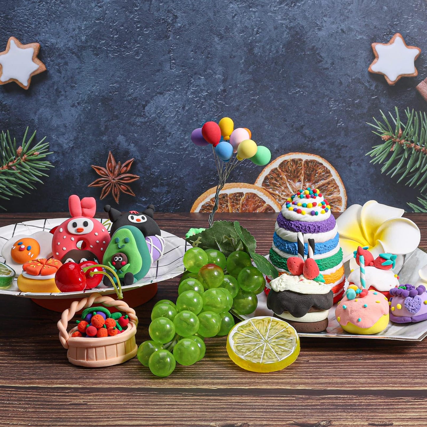 CiaraQ Modeling Clay Kit - 50 Colors Air Dry Clay with Sculpting Tools, Ideal for Crafting, DIY Projects. Easter/Halloween/Christmas Gifts