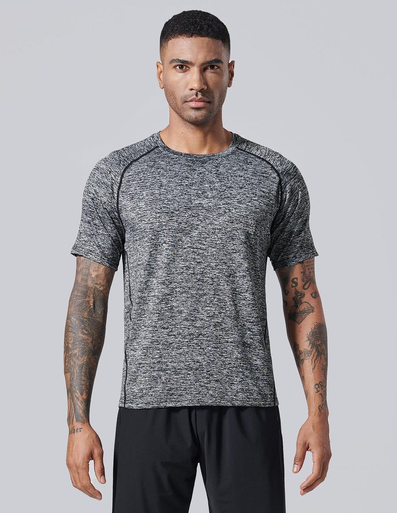 5 Pack Men’s Active Quick Dry Crew Neck T Shirts | Athletic Running Gym Workout Short Sleeve Tee Tops Bulk (Set 3, 4X-Large)