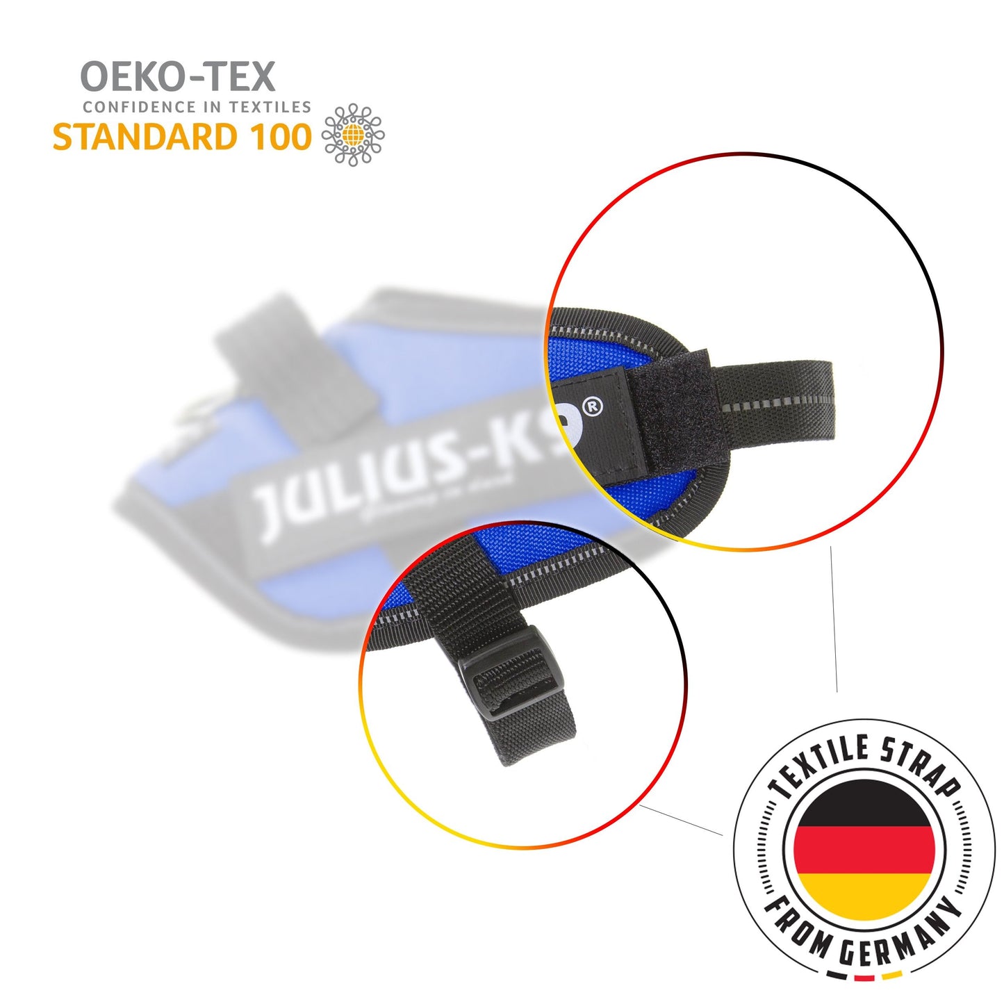 JULIUS-K9, 16IDC-P-M, IDC Powerharness, dog harness, Size: Mini, Black