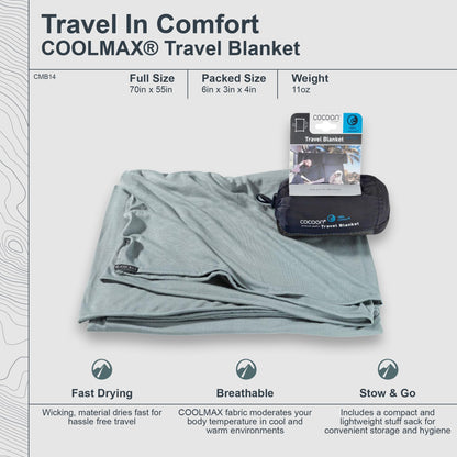 cocoon - Premium - Coolmax - Travel Blanket - Sage Green