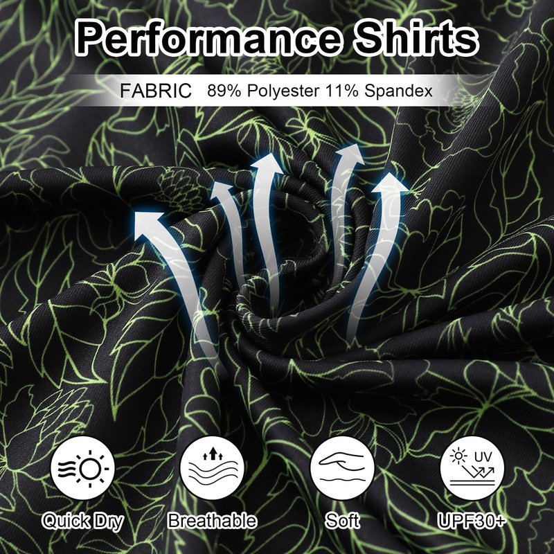 YAMXDM Golf Polo Shirts for Men - Print Moisture Wicking Quick Dry Polo Shirts for Men, Short Sleeve Collared Polo Shirts for Golf Tennis Casual Wear