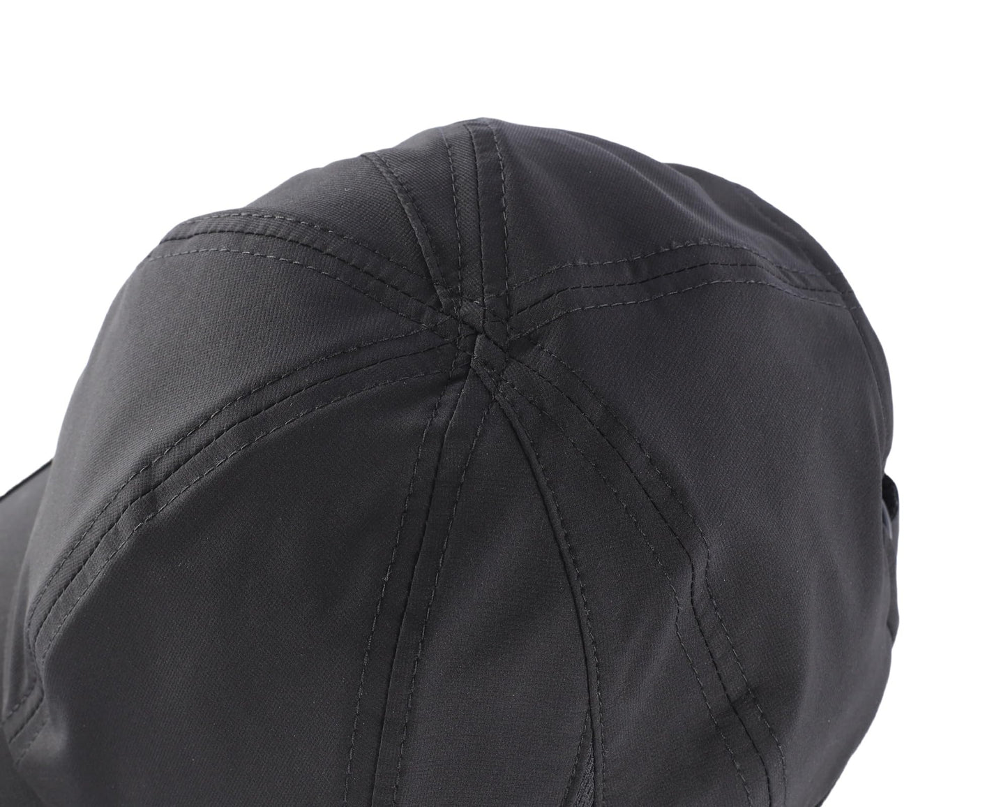 Connectyle Men's Performance Baseball Cap for Running & Golf UV Sun Protection Quick Dry Fit Hat Adjustable Sport Cap Black