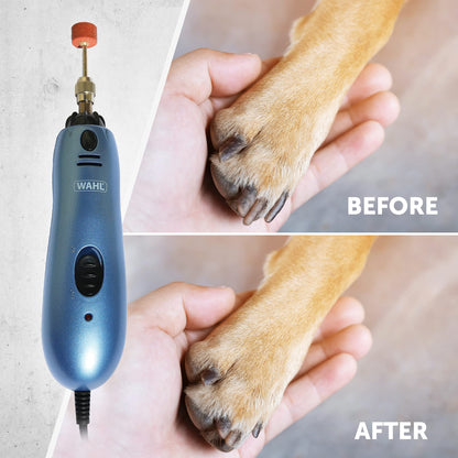 WAHL Dog Nail Grinder/File for Pets, Mains Powered, Clear, 1 Count (Pack of 1)