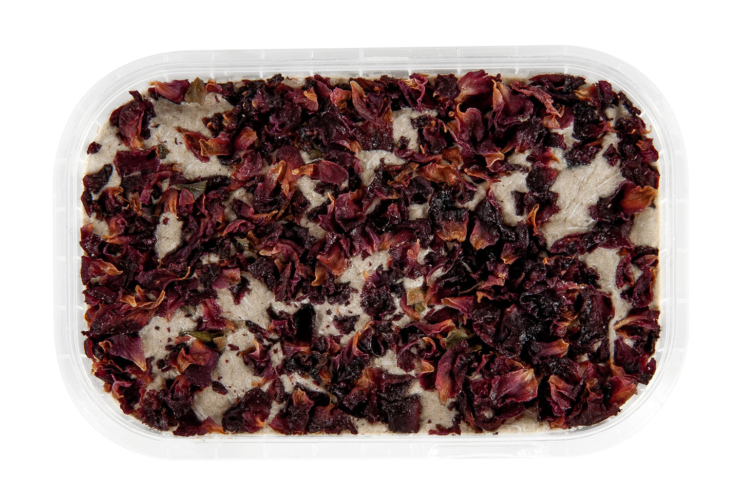 Emirelli Artisanal Halva Dessert – Authentic Middle Eastern Candy Turkish Sweets – Vegan Candy 55%-Tahini Halwa - Halvah Traditional International Sweets - Rose Water and Rose Petal Flavor, Pack of 1