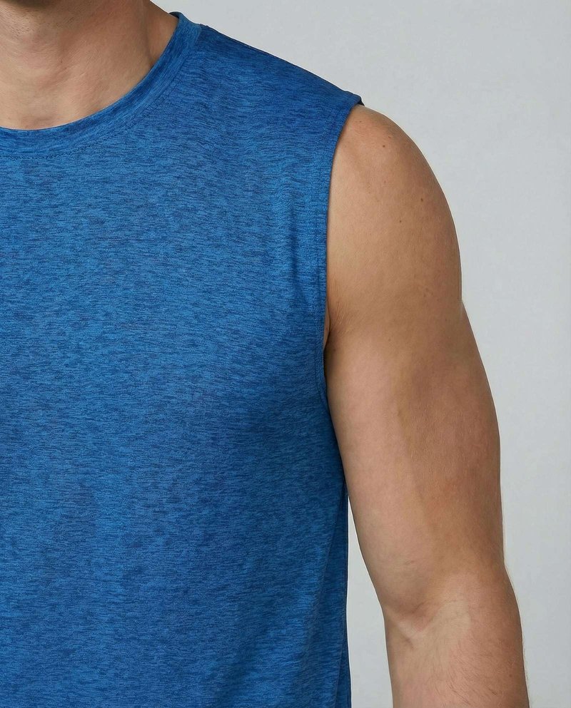 Real Essentials: Men's Dry Fit Tank Tops Sleeveless Workout Shirts Moisture-Wicking Muscle Tank Gym Running, Standard, XX-Large, Regular Size - Set C