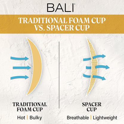 Bali Women's One Smooth U Posture Boost w/EverSmooth Back Underwire Bra, Nude, 36D