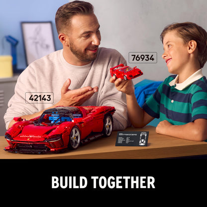LEGO Speed Champions Ferrari F40 Supercar Buildable Vehicle, Toy Model Car for 9 Plus Year Old Boys and Girls, with Driver Minifigure, Kids' Bedroom Decoration, Gift Idea 76934