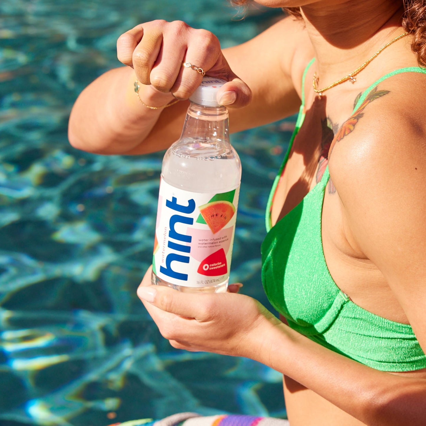 Hint Fruit-Infused Bottled Water, Watermelon - Sugar Free Flavored Water with Zero Calories, Naturally Flavored, and No Artificial Sweeteners - 16 Fl Oz (Pack of 12)