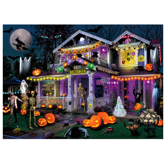 Halloween Puzzles 1000 Pieces for Adults - 27.5" x 20" (Halloween Haunted House)