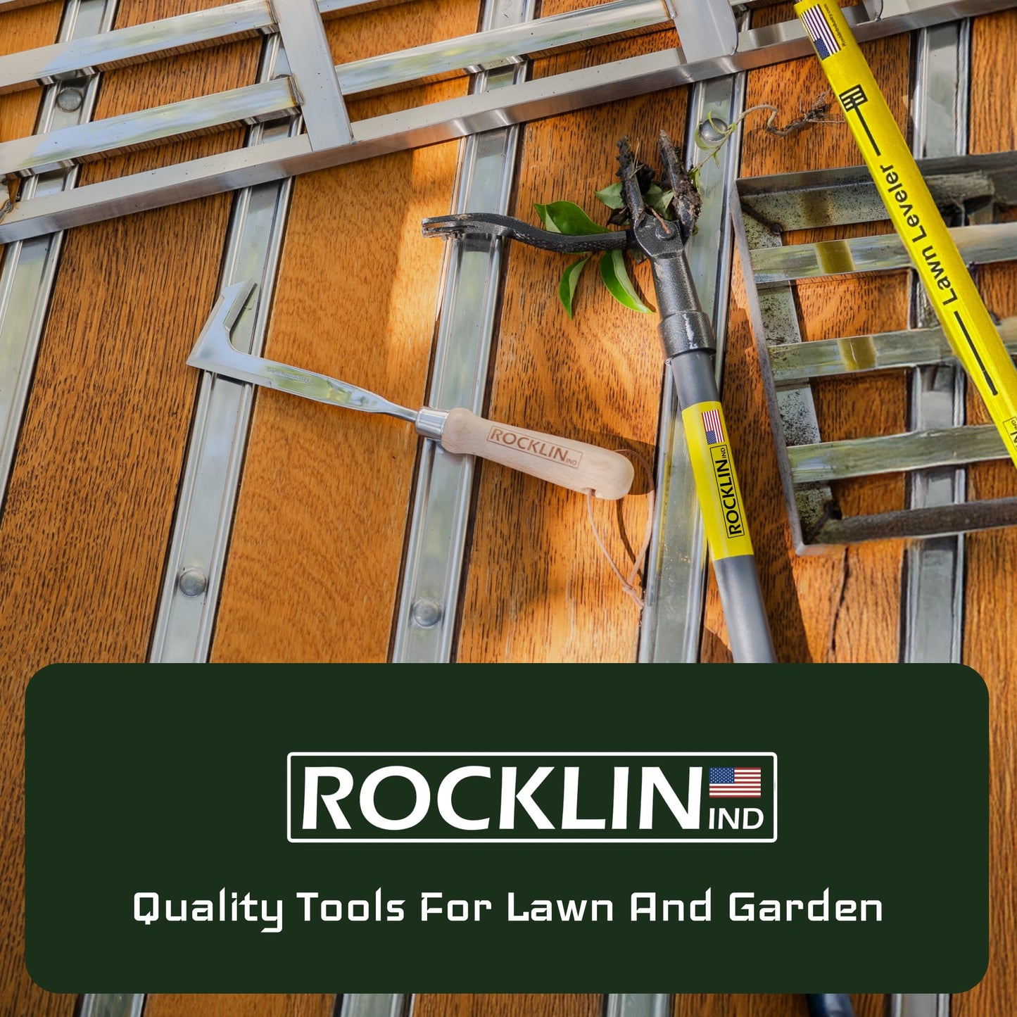 Rocklin™ Lawn Leveling Rake |Stainless Steel Surface Leveling Tool | Level Soil or Dirt Ground Surfaces Easily | 48” x 10” Ground Plate | 78” Extra Long Handle