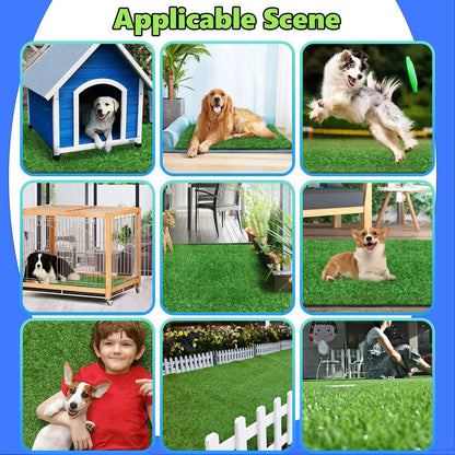 SSRIVER 50 X 75CM Artificial Grass Rug Turf for Dogs Indoor Outdoor Fake Grass for Dogs Potty Training Area Patio Lawn Decoration