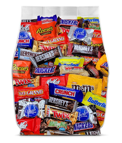 Assorted Halloween Chocolate Candy Variety Pack - 2lb Chocolate Trick or Treat Candy Individually Wrapped - Bulk Chocolate Assortment Great for Party Favors, Sharing and Snacking - Chocolate Candy Bulk Pack - 2 Pounds