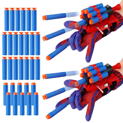 Set of 2 Spider Web Shooters Wrist Launcher Web Shooter Spider Gloves Web-Shooters for Kids