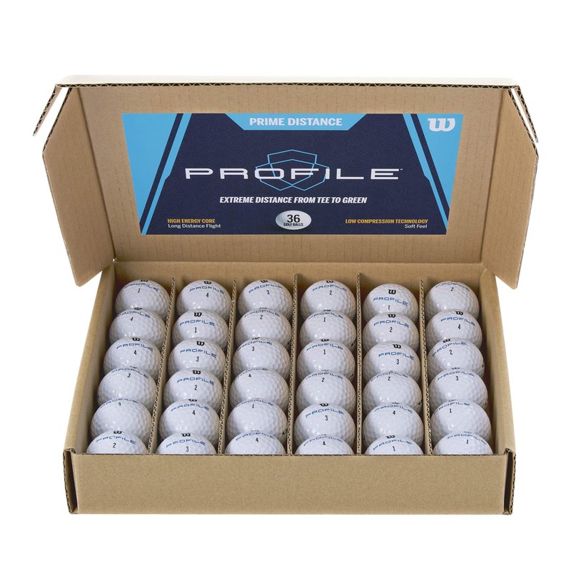 WILSON Profile Distance Golf Ball 36 Pack