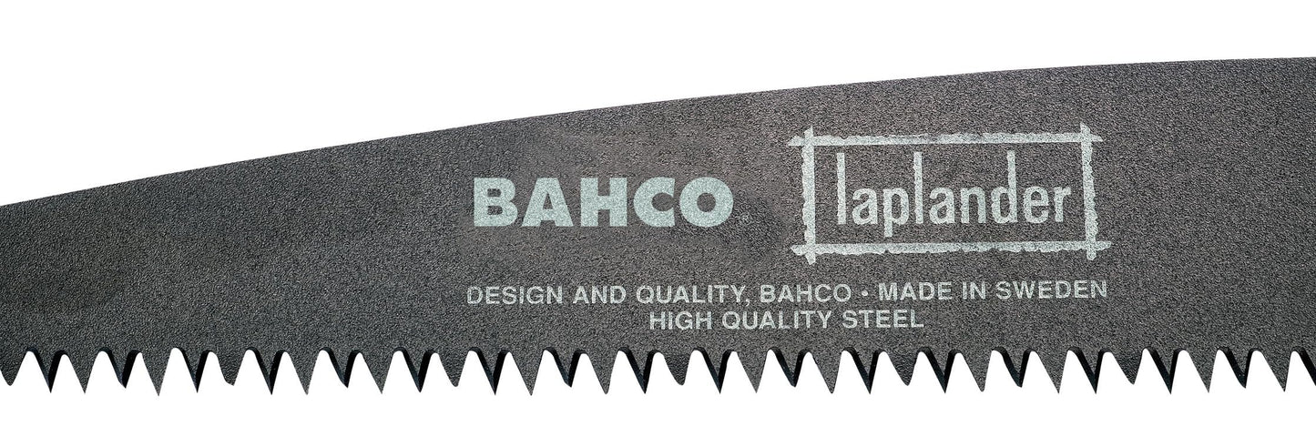 Bahco 9" Laplander Folding Saw for Trail Maintenance, Wood Processing, and Survival Use, Rust-Protected Blade, Secure Lock, Ergonomic Grip, Ideal Bushcraft and Camping Tool
