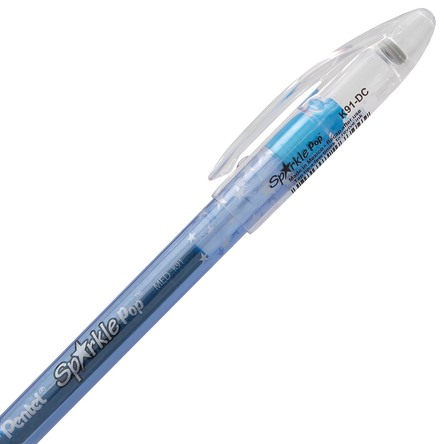 Pentel Sparkle Pop Metallic Gel Pen, (1.0mm) Bold Line, Assorted Colors, Pack of 8 (K91BP8M)