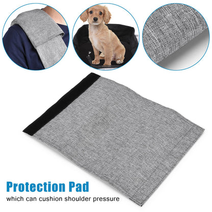Ownpets Pet Sling Carrier, Fits 6.5 to 9kg Medium Dog/Cat Sling Carrier Reversible and Hands-Free Dog Bag with Adjustable Strap and Pocket Shoulder Pad for Outdoor Travel Hiking