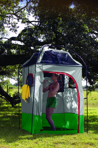 Texsport Portable Outdoor Camping Shower Privacy Shelter Changing Room, Gray, 1 Count (Pack of 1)