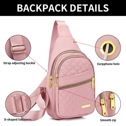 Small Sling Bag For Women Men Casual Crossbody Sling Backpack
