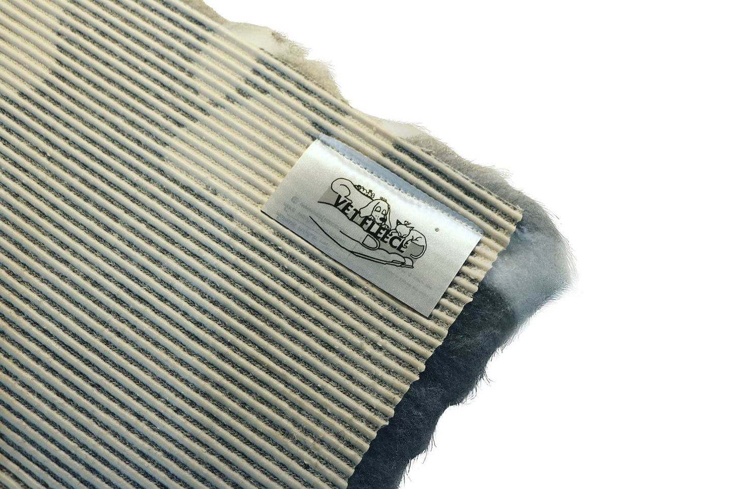 Vet Fleece Bedding | Vet Bed Original Non-Slip | for Puppys and Dogs | Manufactured in our British Mill| 40" x 30" (1.00m x 0.75m) Charcoal with Grey Multi-Paws | Quick Drying | Washable | Dog Bed