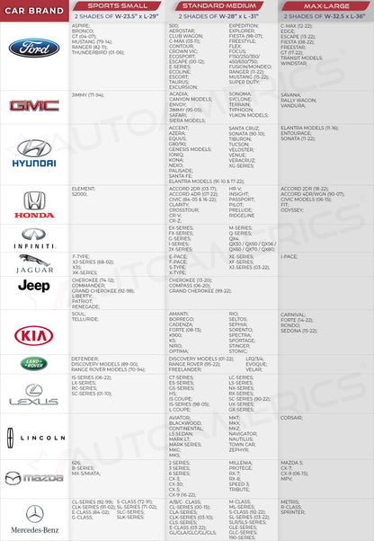 Autoamerics Windshield Sun Shade 2-Piece Foldable Car Front Window Sunshade for Most Sedans SUV Truck - Auto Sun Blocker Visor Protector Blocks Max UV Rays and Keeps Your Vehicle Cool - Medium Fit