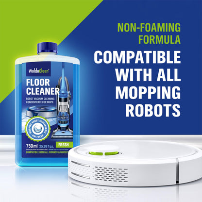 WoldoClean Floor Cleaner for Mopping Robots 750ml - Universal Streak-Free Cleaning for All Mopping & Vacuum Robots