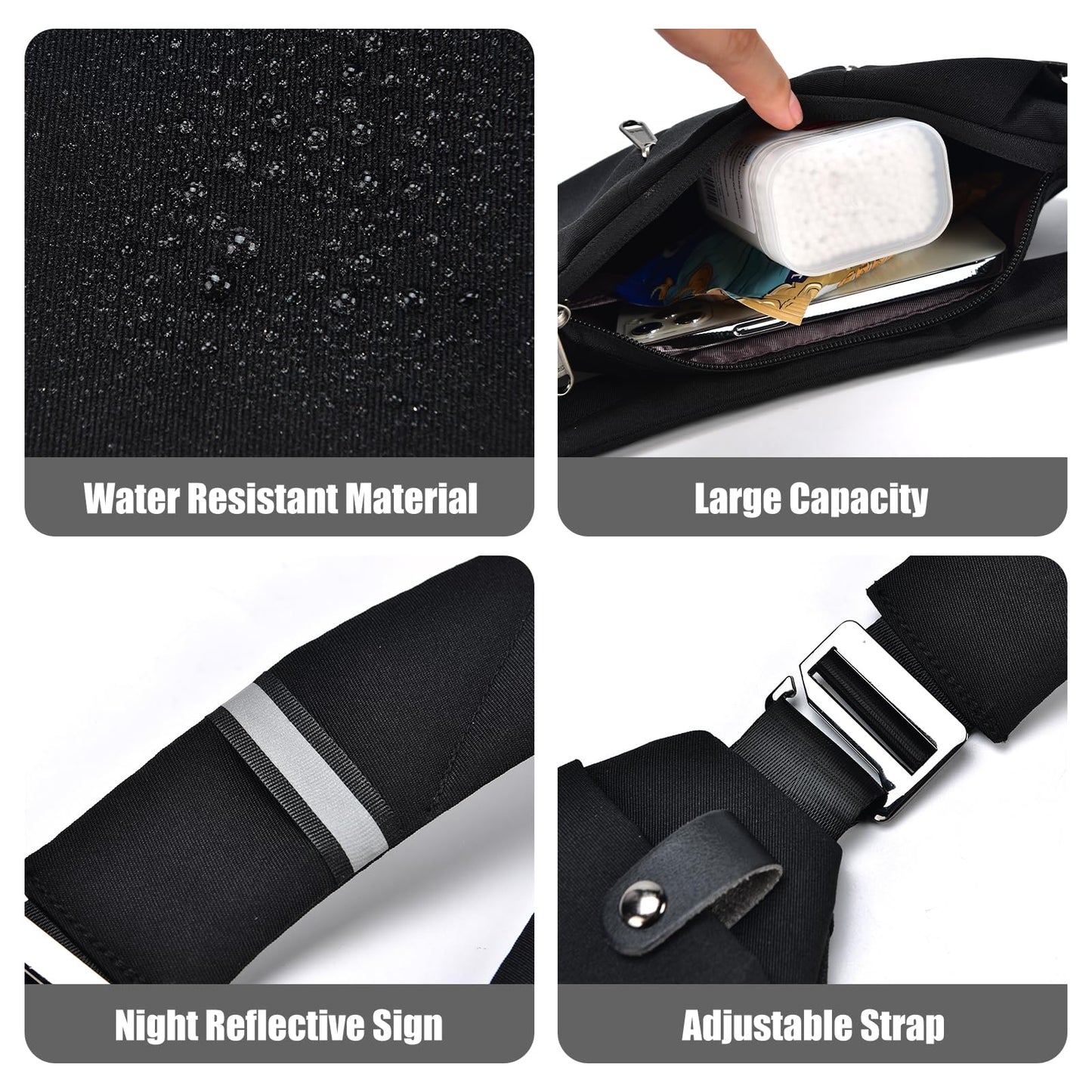 Fibrdoo Anti Theft Crossbody Bag for Women Men, Travel Purse Anti Theft Crossbody Sling Bag Shoulder Bag for Casual