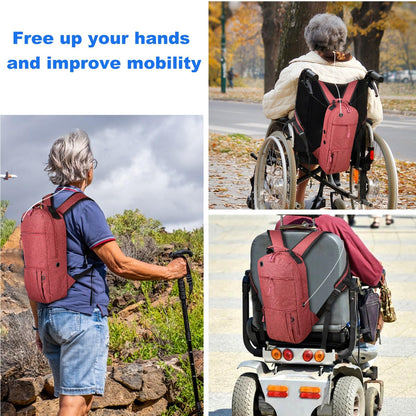 iGuerburn Small Oxygen Tank Backpack for Size M2, A/M4, ML6, B/M6, M7, C/M9, Portable Oxygen Backpack Cylinder Bag O2 Tank Carrier Holder for Travel (Not for Size D Tanks)