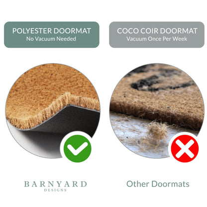 Barnyard Designs Doormat Welcome Mat for Outdoors, Large Front Door Entrance Mat, 30x17, Brown (Hello)