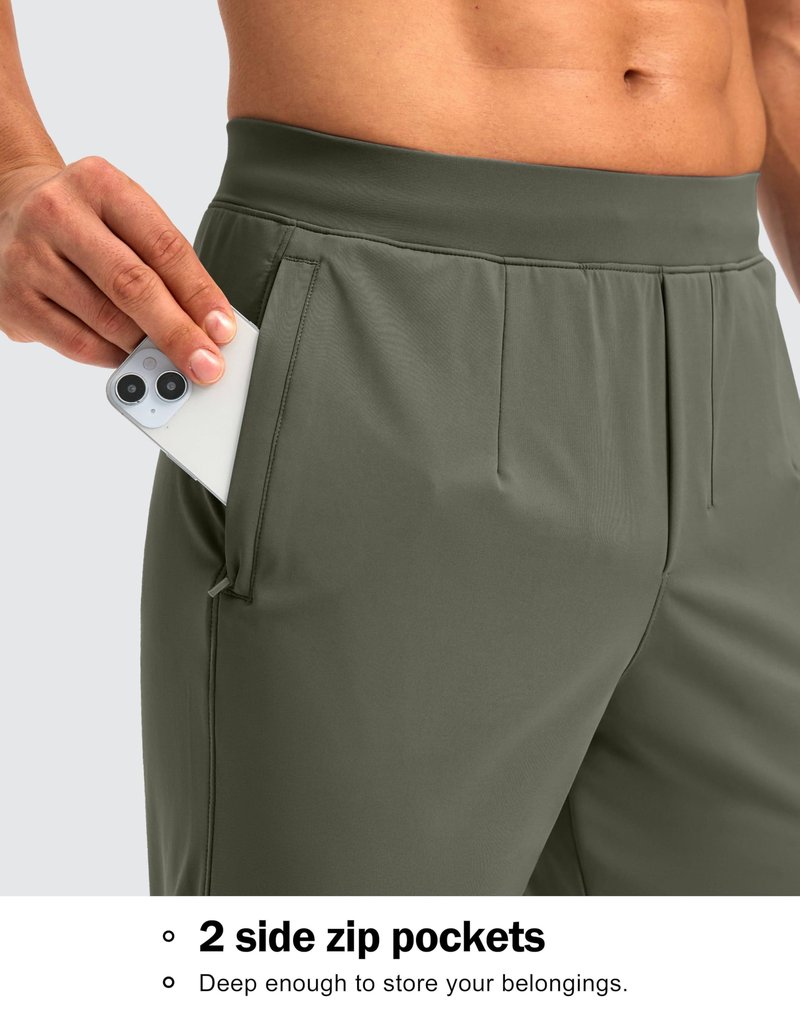 G Gradual 30"/32"/34" Inseam Tall Mens Sweatpants with Zipper Pockets Stretch Golf Workout Pants for Men Casual Athletic