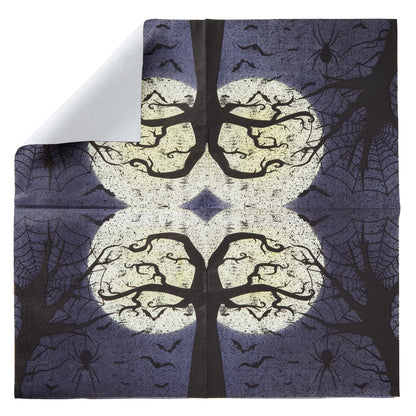 BLUE PANDA 144 Piece Halloween Dinnerware Set, Full Moon Night Sky Halloween Party Plates and Cups and Napkins Set for Spooky Gatherings and Witch Theme Parties (Serves 24)