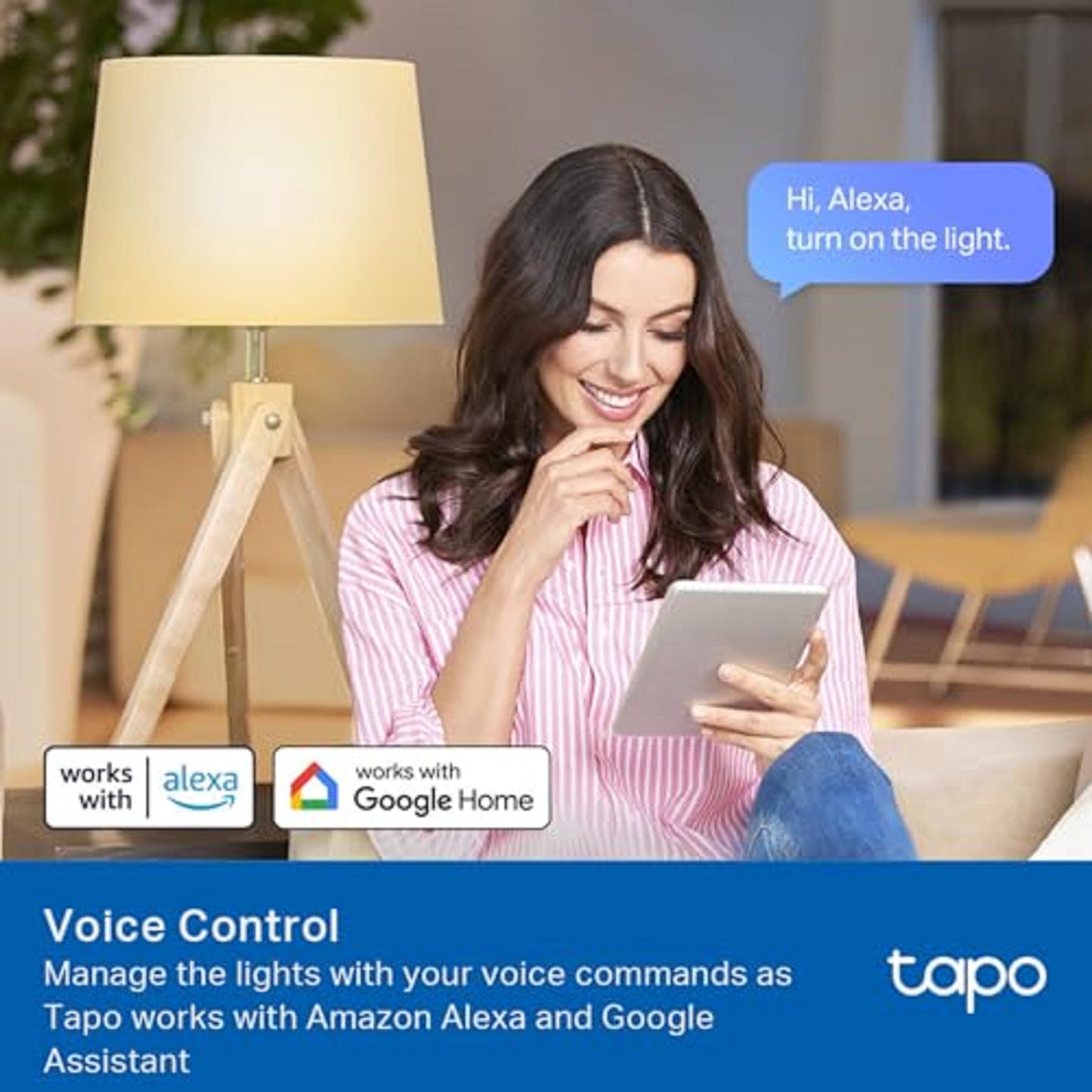 Tapo L510E Smart Bulb, Smart WiFi LED Light, E27, Works with Amazon Alexa(Echo and Echo Dot), Google Home, Dimmable Soft Warm White, No Hub Required [Energy Class F]