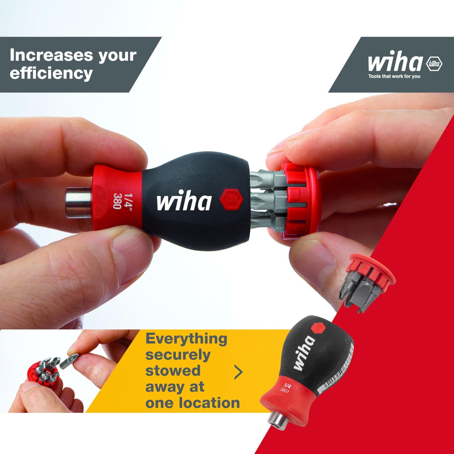 Wiha 3801-04 Stubby 1/4'' (380104)