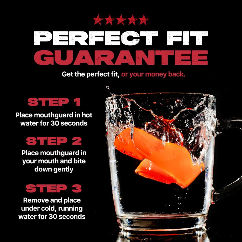 SAFEJAWZ Mouth Guard, Slim Fit Mouthguard for Youth with Case, Easy Fit Remoldable Mouthpiece for Football, Boxing, Lacrosse, MMA, Basketball & All Contact Sports (Kids <11 Years, Orange)